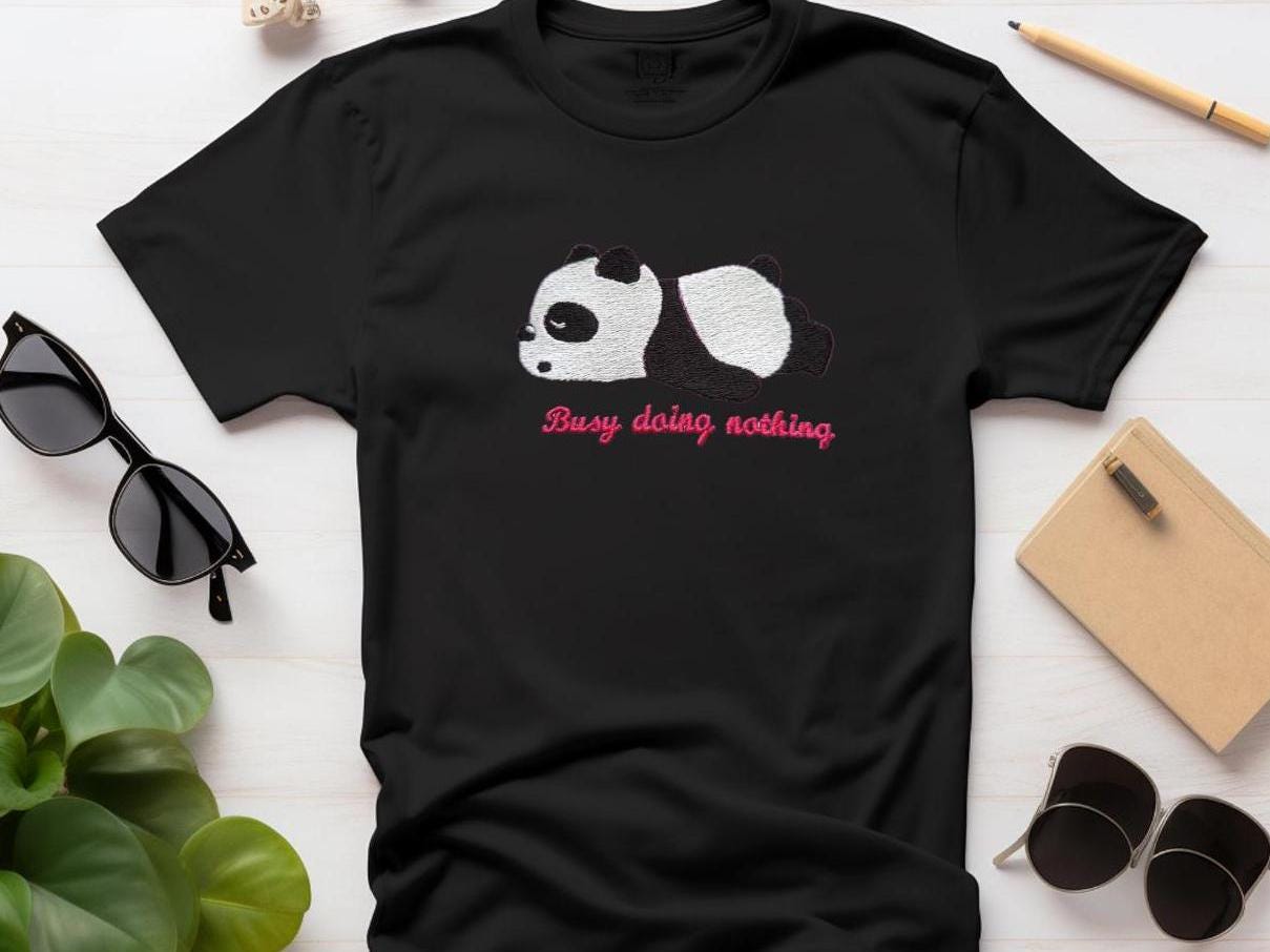 Lazy Panda Humour Tee