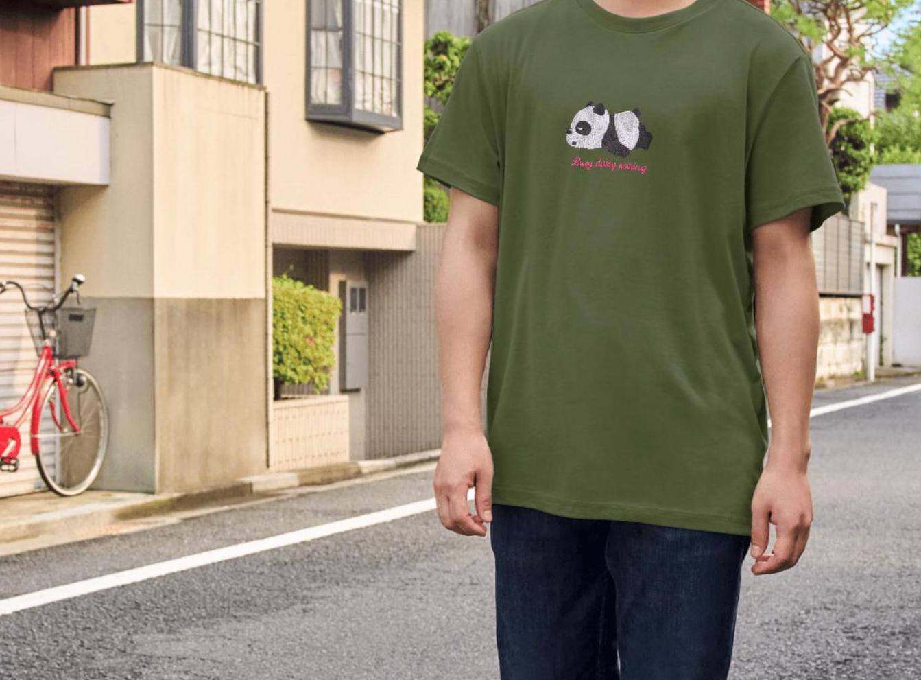 Lazy Panda Humour Tee