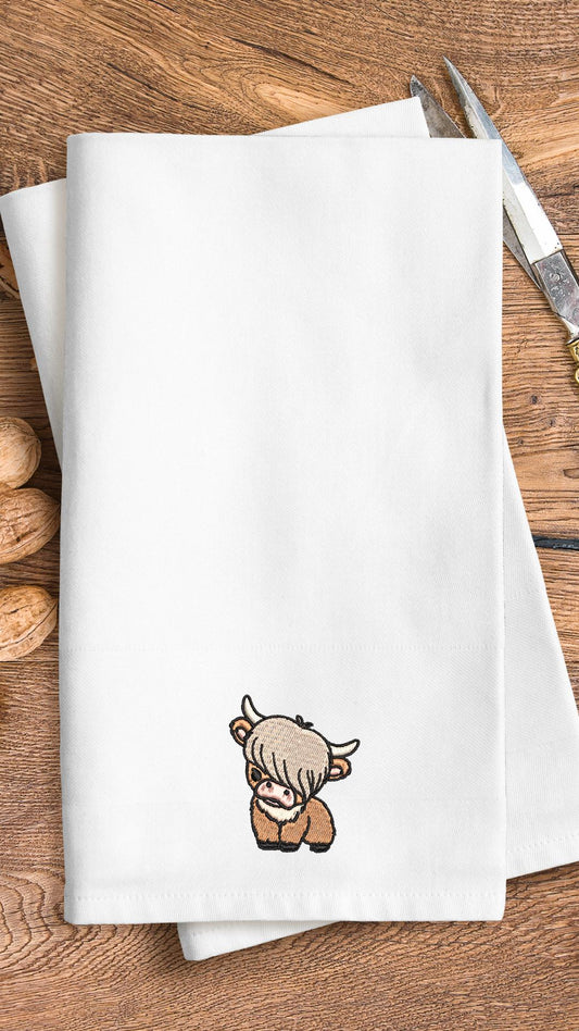 Kitchen Towel With Cow Motif